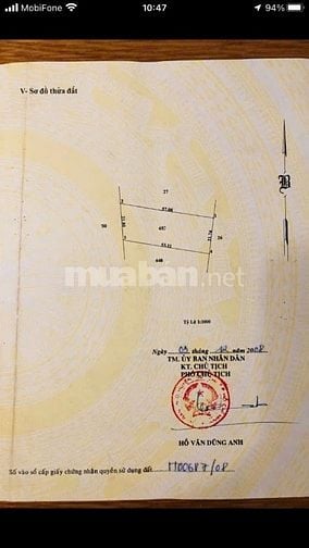 Chính chủ bán đất vườn vị trí đẹp đường 646 , Phước Thạnh, Củ Chi