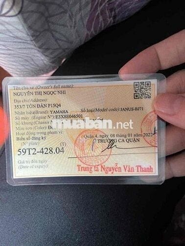 Bán xe Janus màu đen