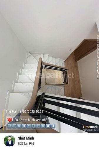 💥NHÀ ĐẸP TÂN HƯƠNG-3TẦNG BTCT-58m2-30m RA MẶT TIỀN-NHỈNH 6 TỶ💥