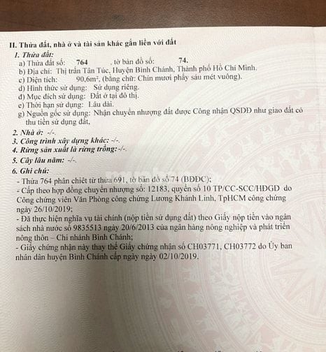 BÁN ĐẤT NỀN KHU BIỆT THỰ BÙI THANH KHIẾT BÌNH CHÁNH