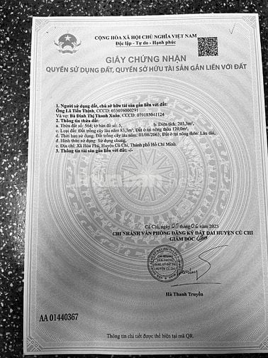 BÁN NHÀ 2 CĂN LIỀN KẾ ĐƯỜNG SÔNG LU- XÃ HÒA PHÚ CỦ CHI