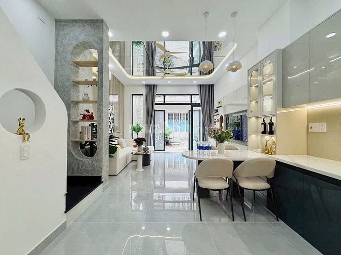 Nhà 51m2 Ng Thị Nhuần, An Phú Đông, Q12. Xây 1trệt 2lầu, giá 2 tỷ 160