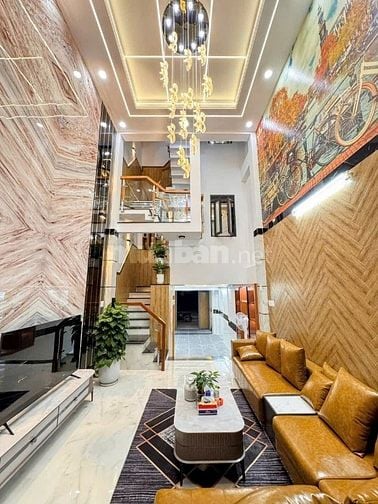 HƯƠNG LỘ 2, XE HƠI NGỦ TRONG NHÀ, 5 TẦNG THIẾT KẾ MẪU HIỆN Đ