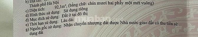 Bán nhà chính chủ Tôn Đức Thắng - Đống Đa 92,1m* 5,5T* Giá 32 tỷ