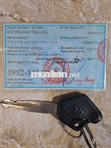 Suzuki Fi phun xăng điện tử bs 59 máy zin giá rẻ