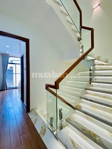 Bán nhà 1 trệt 3 lầu nội thất hẻm trước nhà 5m Đs 9 p16 41m2 giá 5,879
