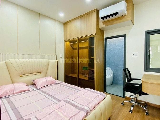 Bán nhà 1 trệt 3 lầu nội thất hẻm trước nhà 5m Đs 9 p16 41m2 giá 5,879