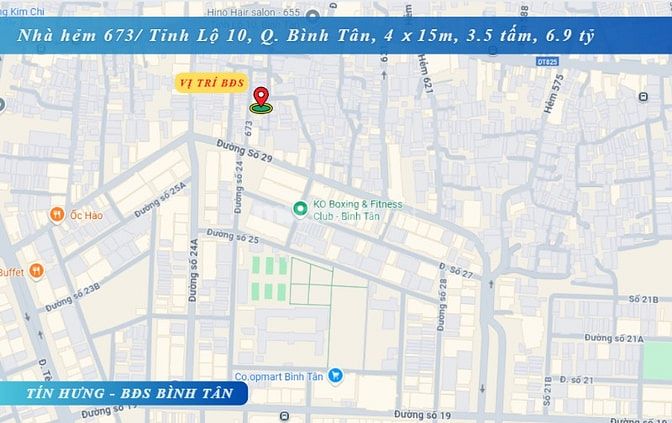 Bán nhà mới hẻm 673/ Tỉnh Lộ 10, DT 4 x 15m, 3.5 tấm, 6.9 tỷ. gần Aeon
