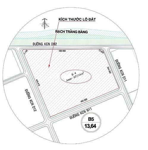 Bán 15000m đất khu công nghiệp tây ninh
