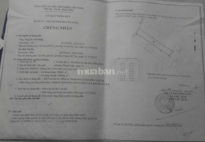 Bán đất mt đg đỗ mười ( ql1a củ)
