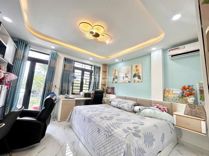 Nhà Q9 ô tô ngủ trong nhà 4 tầng 4pn thiết kế sang trọng 