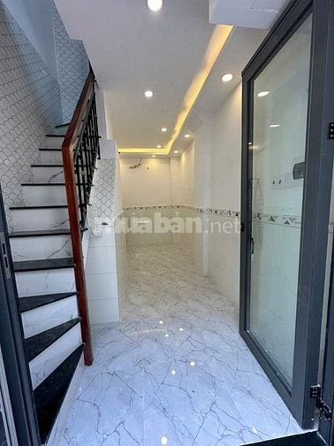 Nhà mới tuyệt đẹp, Hẻm 100 Bùi Minh Trực P5, Q8. Trệt, 1lầu, 1lửng.