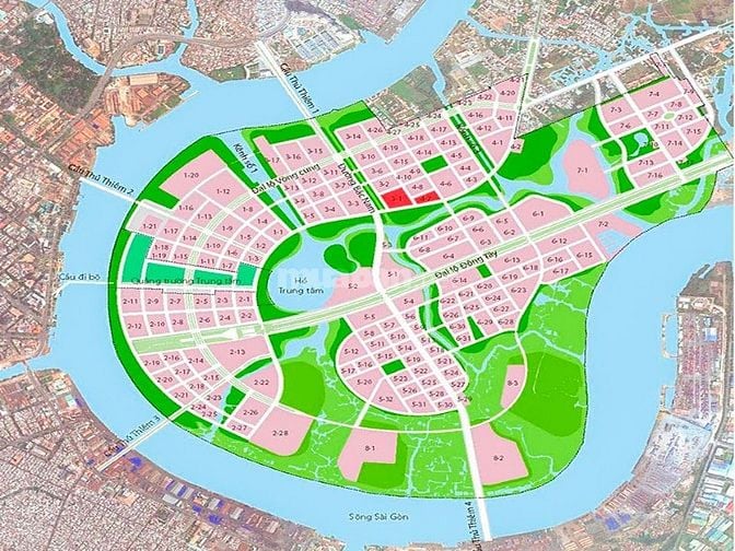 Bán Căn hộ tại Thủ Thiêm Lakeview gồm 3 phòng ngủ view L81 105m2