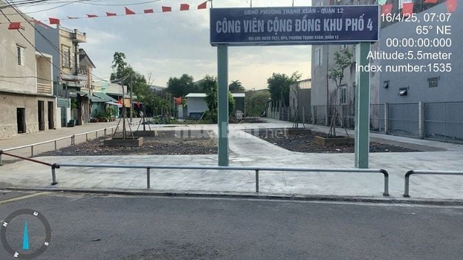 Còn 1 lô Đường Tô Ngọc Vân . Giáp Gò Vấp Giá Rẻ (4x20m) 3,4 tỷ.