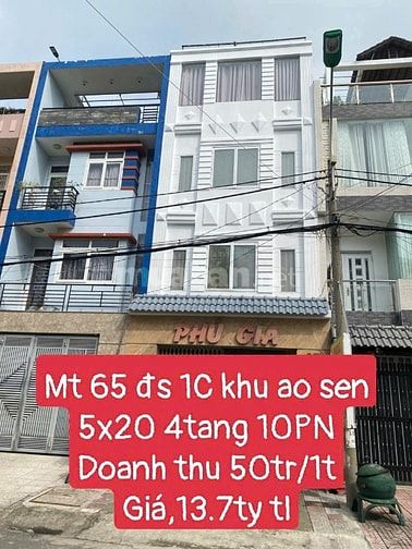 💧🔥Nhà mặt tiền 5x20 đường 1c khu tên lửa , Bình Trị Đông b