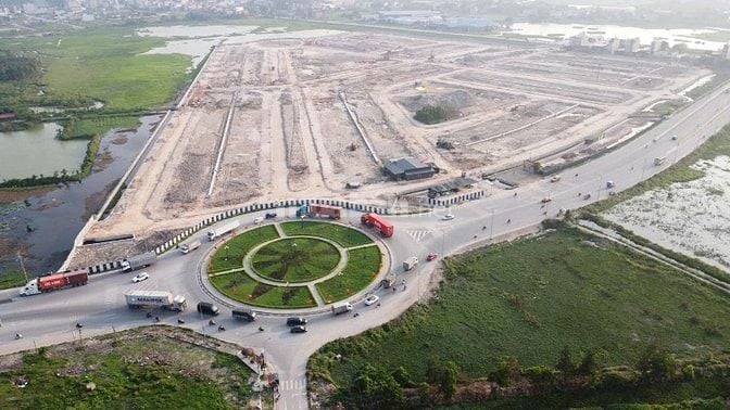 Bán lô đất đẹp kcn Quang Châu, mặt đường vành đai 4, giá chỉ 4,x tỷ
