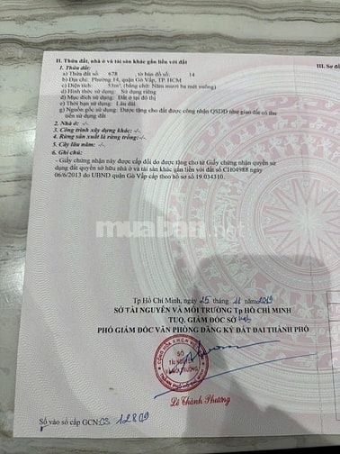 🔥Oto 7 chỗ quay đầu! Bán lô đất đẹp trục Phạm Văn Chiêu-ĐS 59, P14.