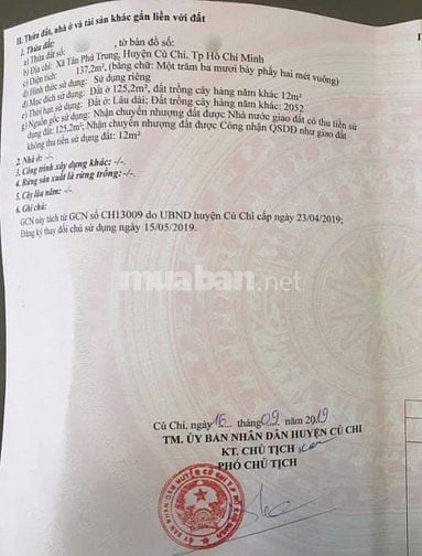 Chủ cần tiền bán Căn nhà ở đường số 78 Tân Phú Trung Củ Chi giá 780tr