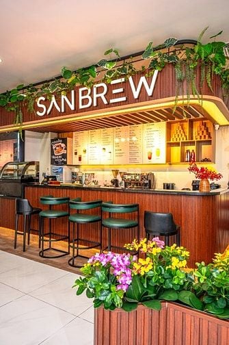 Sang nhượng quán cf SanBrew chân chung cư cạnh siêu thị, ngân hàng, …