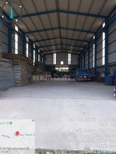 Bán gấp kho, nhà xưởng 2000m2 tại Mỹ Xuân, Phú Mỹ,Vũng Tàu, 8.3 tỷ 