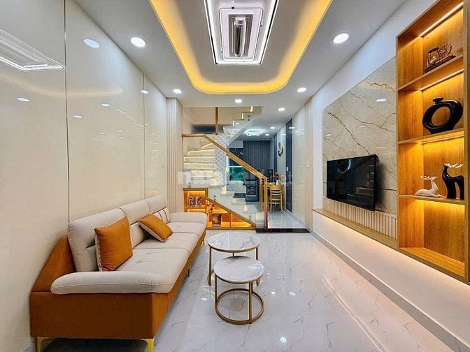 Nhà tuyệt đẹp CAO CẤP hẻm xe hơi Huỳnh Văn Nghệ, P15, Q.Tân Bình.