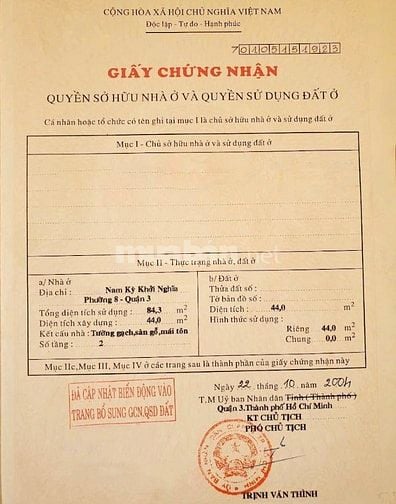 Bán nhà mặt tiền Hoàng Sa, Q3, 44m², 5PN, đang kinh doanh, giá 18.3 tỷ