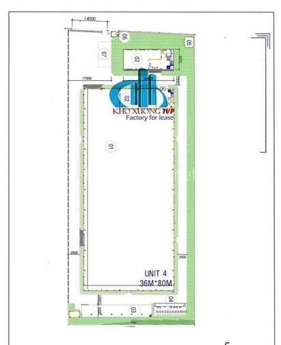 Cho thuê 3000m2 Xưởng mới , Gía: 87.500đ/m2 trong KCN Bà Rịa Vũng Tàu