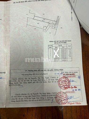 ĐẤT TỐT GIÁ RẺ 100M2 TẠI XUÂN THỚI SỚN HÓC MÔN GIÁ CHỈ 890TR SHR