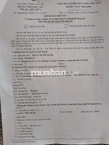 BÁN NHÀ ĐẤT CÓ DÃY NHÀ TRỌ 28 PHÒNG TẠI TÂN AN