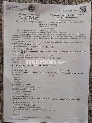 BÁN NHÀ ĐẤT CÓ DÃY NHÀ TRỌ 28 PHÒNG TẠI TÂN AN