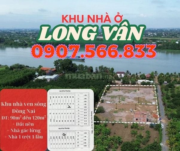 Đất nền khu nhà ở Long Vân Bình Lợi - Phường Tân Triều, SHR thổ cư 100