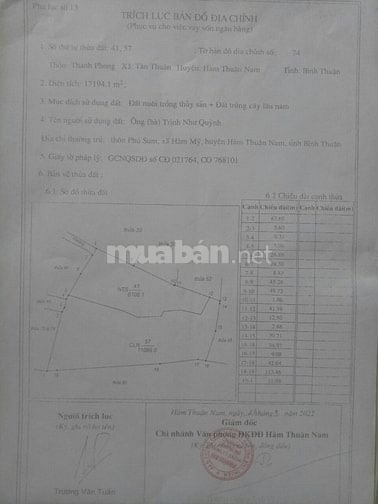 Bán đất ven biển Bình Thuận sổ cá nhân