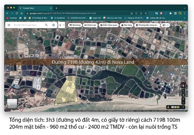 Bán đất ven biển Bình Thuận sổ cá nhân