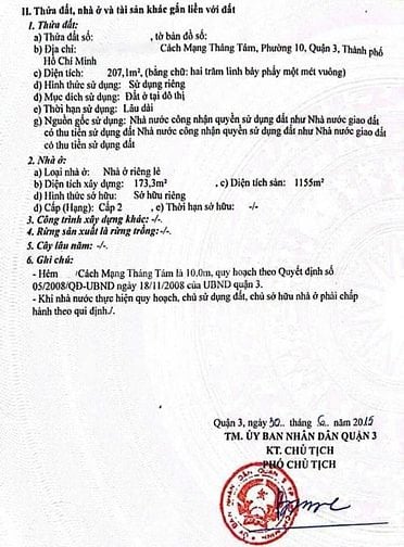 Bán tòa nhà khách sạn Quận 3, 6 tầng, 33 phòng, thu nhập ổn định