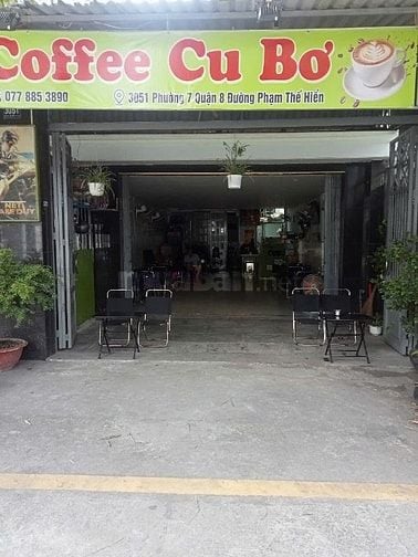 Sang quán cà phê mặt tiền Phạm Thế Hiển, Q8 – vô là bán liền