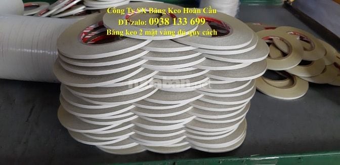 BĂNG KEO 2 MẶT VÀNG DẦU - CHUYÊN SX ĐỦ QUY CÁCH
