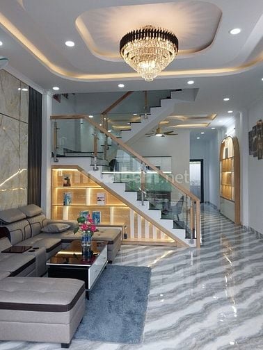 hà phố đường Đinh Đức Thiện, Cách Chợ Bình Chánh, Quốc Lộ 1A : 3,8 km,