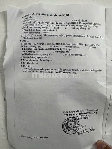 Bán hoặc cho thuê nhà mặt tiền Nguyễn Văn Giai Quận 1, sổ hồng