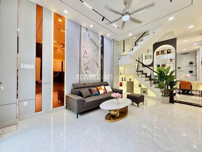 Nhà tuyệt đẹp 4 Lầu CAO CẤP hẻm xe hơi Lê Văn Thọ, P9, Q.Gò Vấp, vào ở