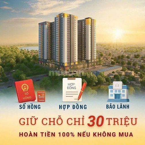 Chiết khấu 6,1 %, TT 250 TRIỆU nhận ngay căn hộ 2PN BCONS SOLARY