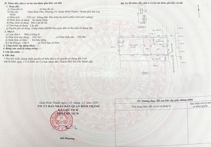 Bán nhà hẻm xe hơi Điện Biên Phủ, Bình Thạnh, 230m² đất, 10x23m