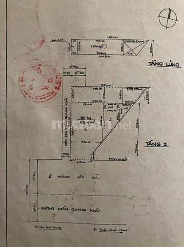 Bán nhà mặt tiền 93m² nở hậu 12m đường Trần Quang Khải Quận 1