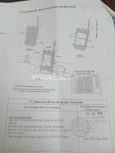 Bán Nhà 3 tầng đúc 4 pn 3 wc Lý Thường Kiệt p4 Gò Vấp 