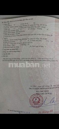 Bán nhà chính chủ Quang Trung, Phường 10, Gò Vấp, Nhà phù hợp vợ chồng