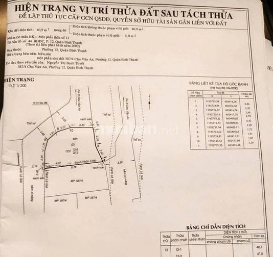 Bán đất 2 mặt tiền hxh Chu Văn An- cách mặt tiền chỉ 30m