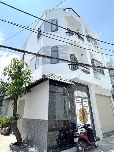 Nhà góc mới 4 tầng hẻm 4m đường Bông Sao P5Q8. Giá: 3.88 tỷ