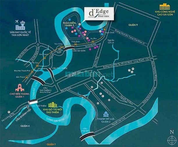 Bán hoặc cho thuê Căn hộ tại D'Edge Thảo Điền 2 phòng ngủ 92m2