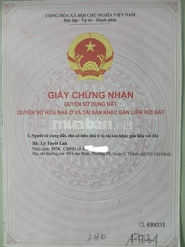BÁN ĐẤT CHÍNH CHỦ THỔ CƯ 100% HÒA KHÁNH NAM, ĐỨC HÒA DIỆN TÍCH 105M2 