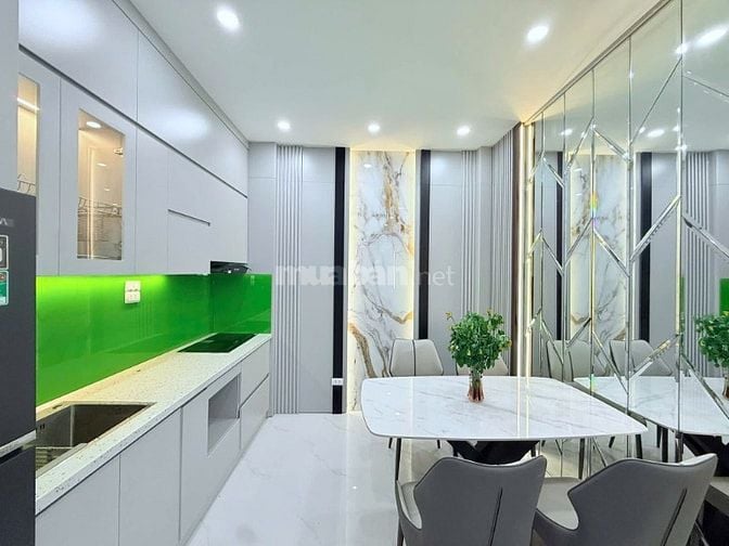 Nhà Đẹp, Ngõ Hoà Bình 7, Hai Bà Trưng 40m, 4 tầng, mt 3.3m, giá 9.5 tỷ