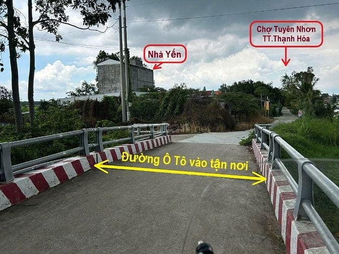 Bán đất thổ 462m2, sát QL.62,SHR, đường ô tô, Thạnh Hóa, Long An